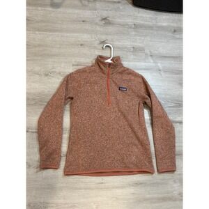 Patagonia Better Sweater 1/4 Zip Pullover Fleece Heathered Coral Medium